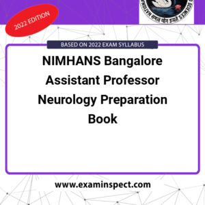 NIMHANS Bangalore Assistant Professor Neurology Preparation Book
