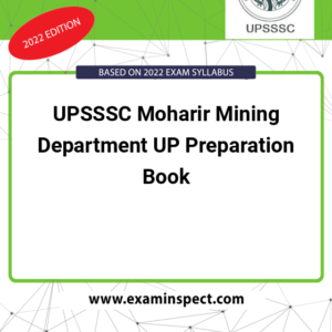 UPSSSC Moharir Mining Department UP Preparation Book