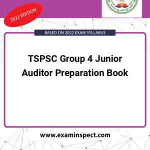 TSPSC Group 4 Junior Auditor Preparation Book
