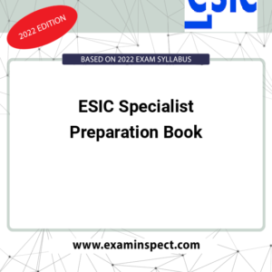 ESIC Specialist Preparation Book