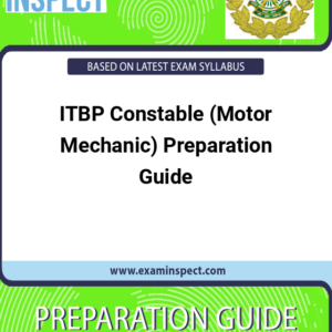 ITBP Constable (Motor Mechanic) Preparation Guide
