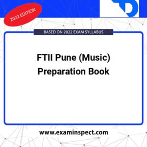 FTII Pune (Music) Preparation Book
