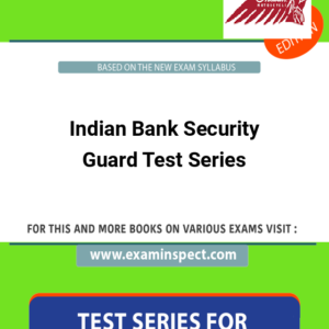 Indian Bank Security Guard Test Series