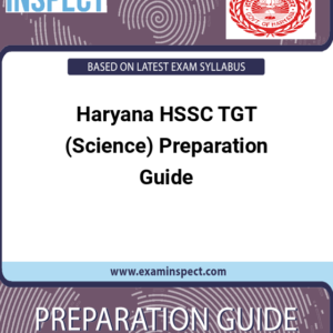 Haryana HSSC TGT (Science) Preparation Guide
