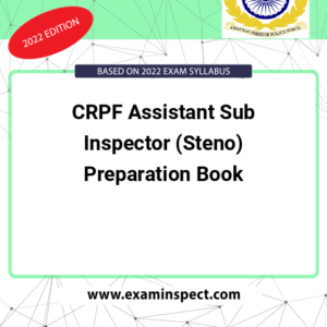 CRPF Assistant Sub Inspector (Steno) Preparation Book