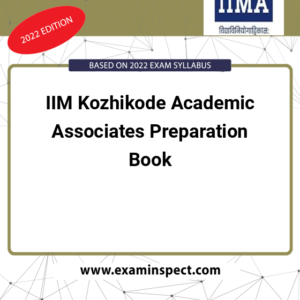 IIM Kozhikode Academic Associates Preparation Book