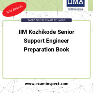 IIM Kozhikode Senior Support Engineer Preparation Book