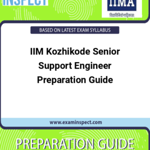 IIM Kozhikode Senior Support Engineer Preparation Guide