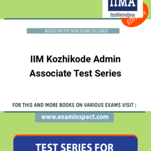 IIM Kozhikode Admin Associate Test Series