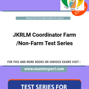 JKRLM Coordinator Farm /Non-Farm Test Series