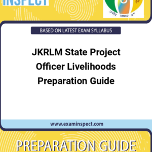 JKRLM State Project Officer Livelihoods Preparation Guide